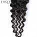 Deep Curly 4x4 Brazilian Virgin Human Hair, Natural Hairline,Baby Hair